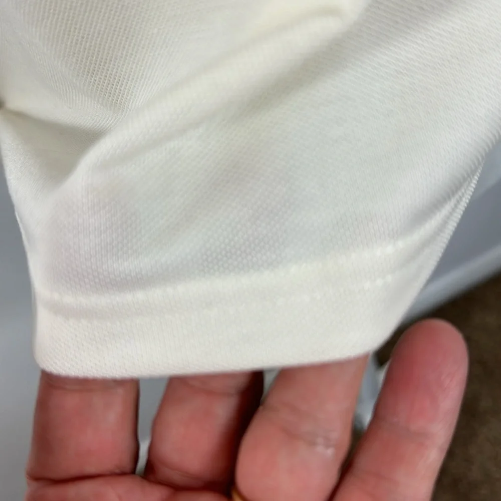 Outdoor Voices Birdie Cropped Polo‎ Women's XXL Milk Stone NWT - Picture 6 of 13